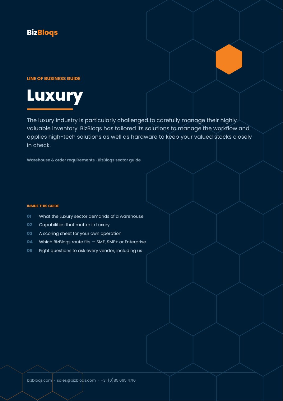 Luxury — Anforderungen an Lager & Aufträge