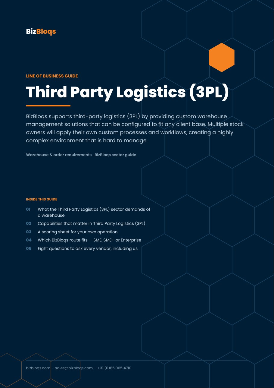 Third Party Logistics (3PL) — Anforderungen an Lager & Aufträge