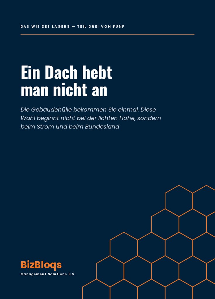 Ein Dach hebt man nicht an