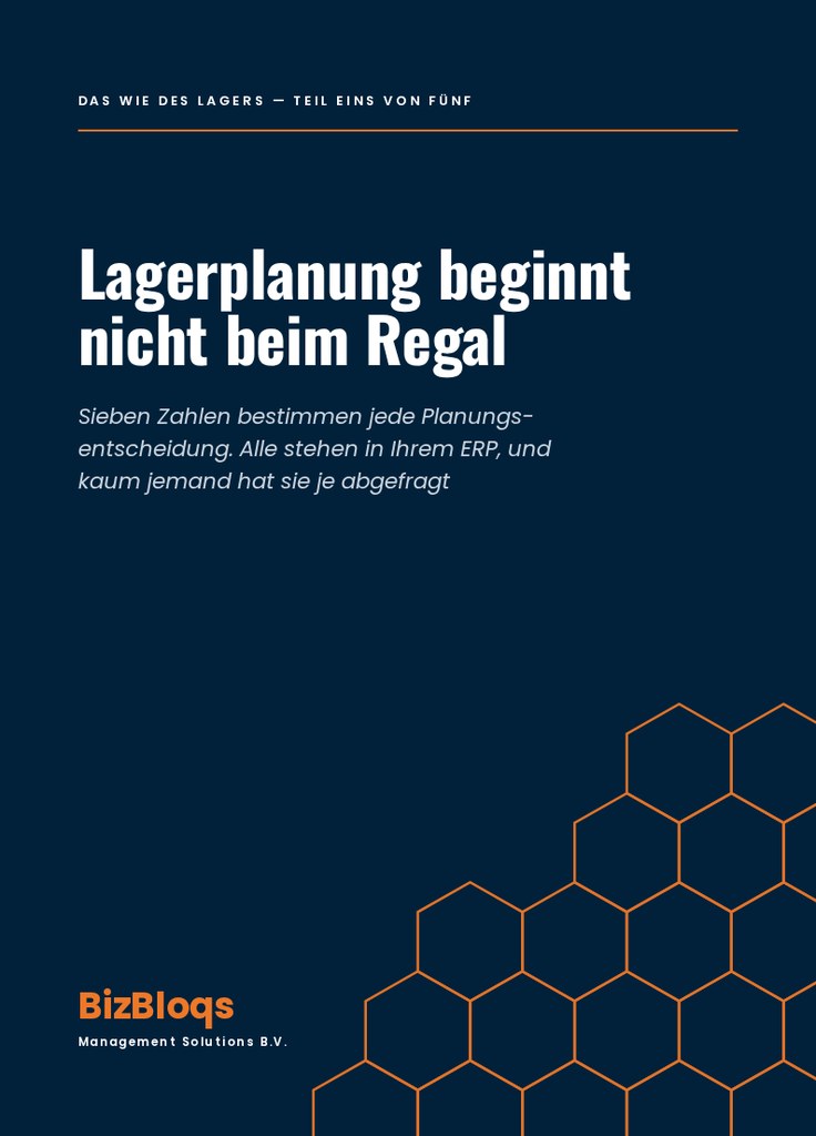 Lagerplanung beginnt nicht beim Regal