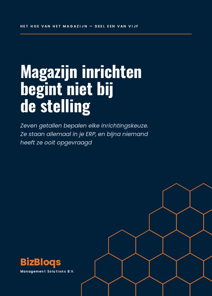 Magazijn inrichten begint niet bij de stelling